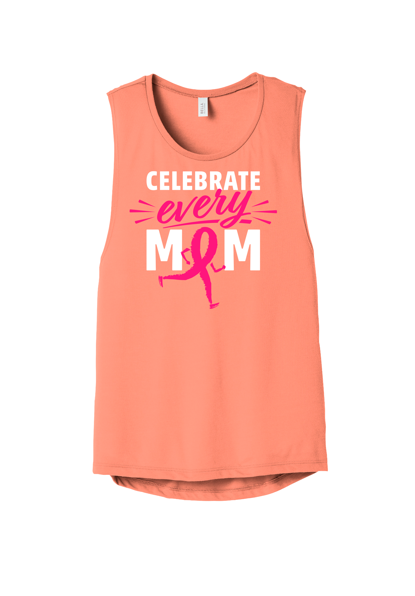 Celebrate Every Mom | Sunset Flowy Scoop Muscle Tank