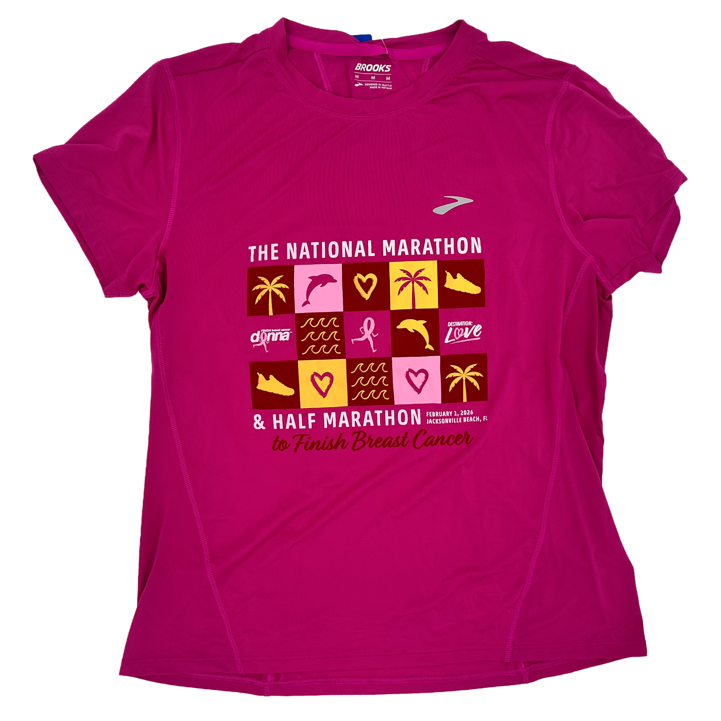 Brooks Running Women’s Sprint Free Short Sleeve | Destination: Love Mosaic Edition